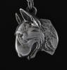 Bull Terrier, Bully II - Necklace with dog, silver-plated pendant for dog fan, unique jewelry by Art-Dog brand