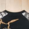 Used New Karakuri Tamashii Japanese Pattern Raijin Fujin Embroidery Raglan 3-Pocket T-Shirt Black