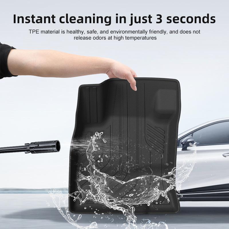 Eco-Friendly TPE Floor and Trunk Mats for 2020 Ford Kuga Hybrid (LHD, EU).