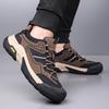 Fashion Breathable Flats Comfortable Walking Shoes Lightweight Men Athletic Fashion Sneakers Men's Mesh Fabric Lace-Up Casual Shoes