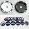 60mm-4pcs Car modification BMW hub cover tire center decoration 60mm front diameter size silver base/black base optional.