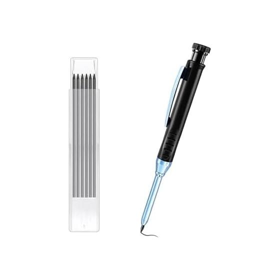 Construction Mechanical Pencil, 2.8mm Lead, Carpenter s Pencils for Marking Wood, Construction, Carpentry, and Work Sites, Sketching & Drawing Tool,