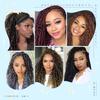 18 Zoll 100g Goddess Locs Häkelhaar Synthetisches Flechthaar Jumbo Braids Häkelzopfhaar Gypsy Locs Extension für Frauen