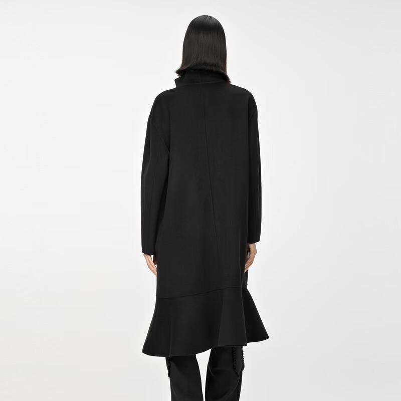 JNBY Women's 2022 Winter Wool Blend Loose H-Line Coat