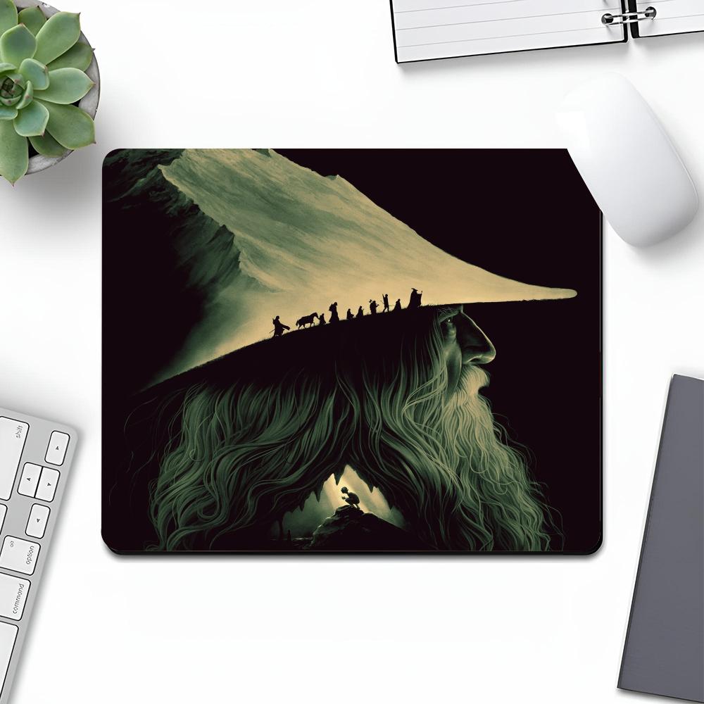 The L-LordS of the R-Rings Mouse Pad Art Gaming Gamer Small Rubber Locking Edge Large Computer Fashion MousePad Laptop Desk Pad