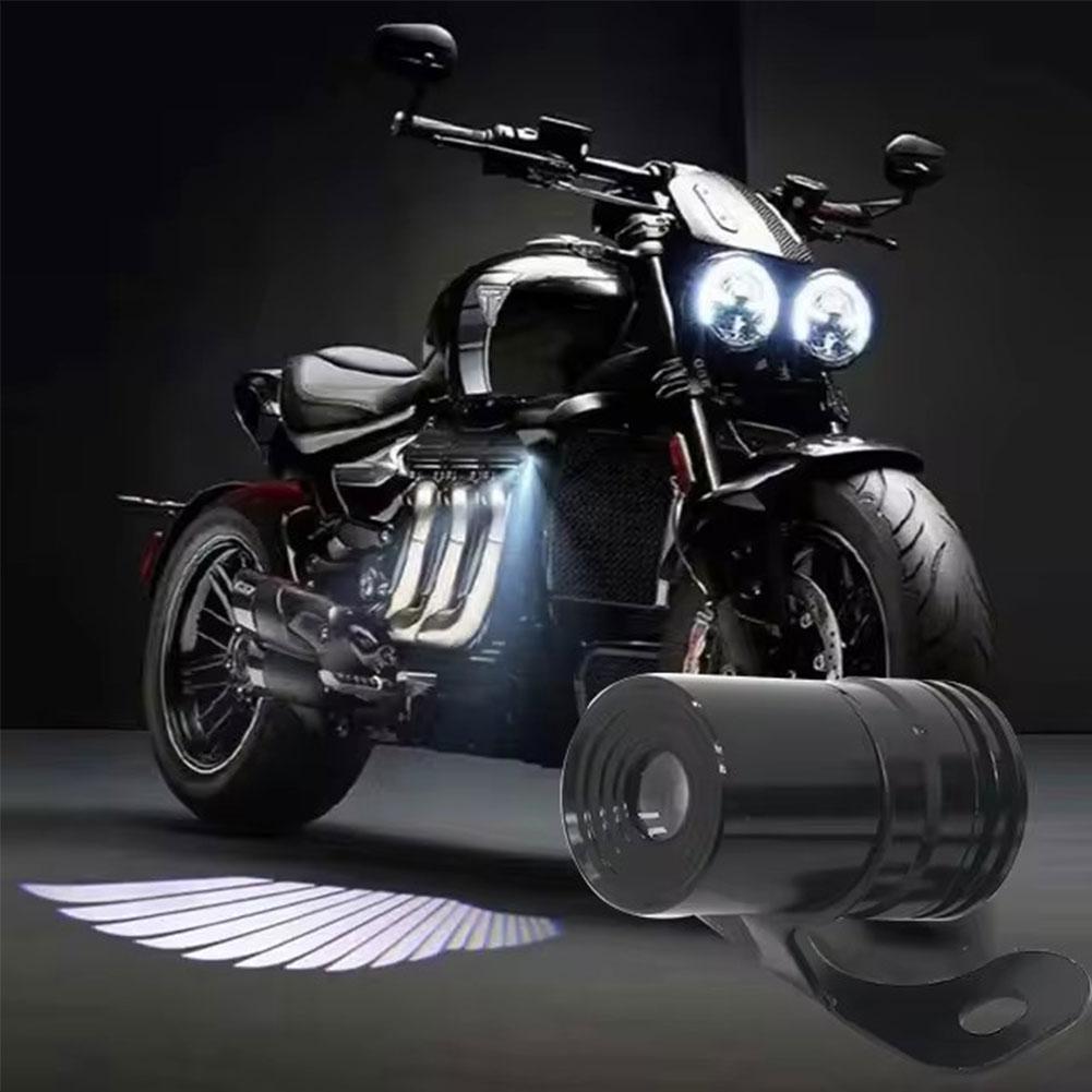 2 Pieces Motorcycle LED Underbody Light Projector Ghost Motorcycle Wings Light Angel Goldwing A S6Q9
