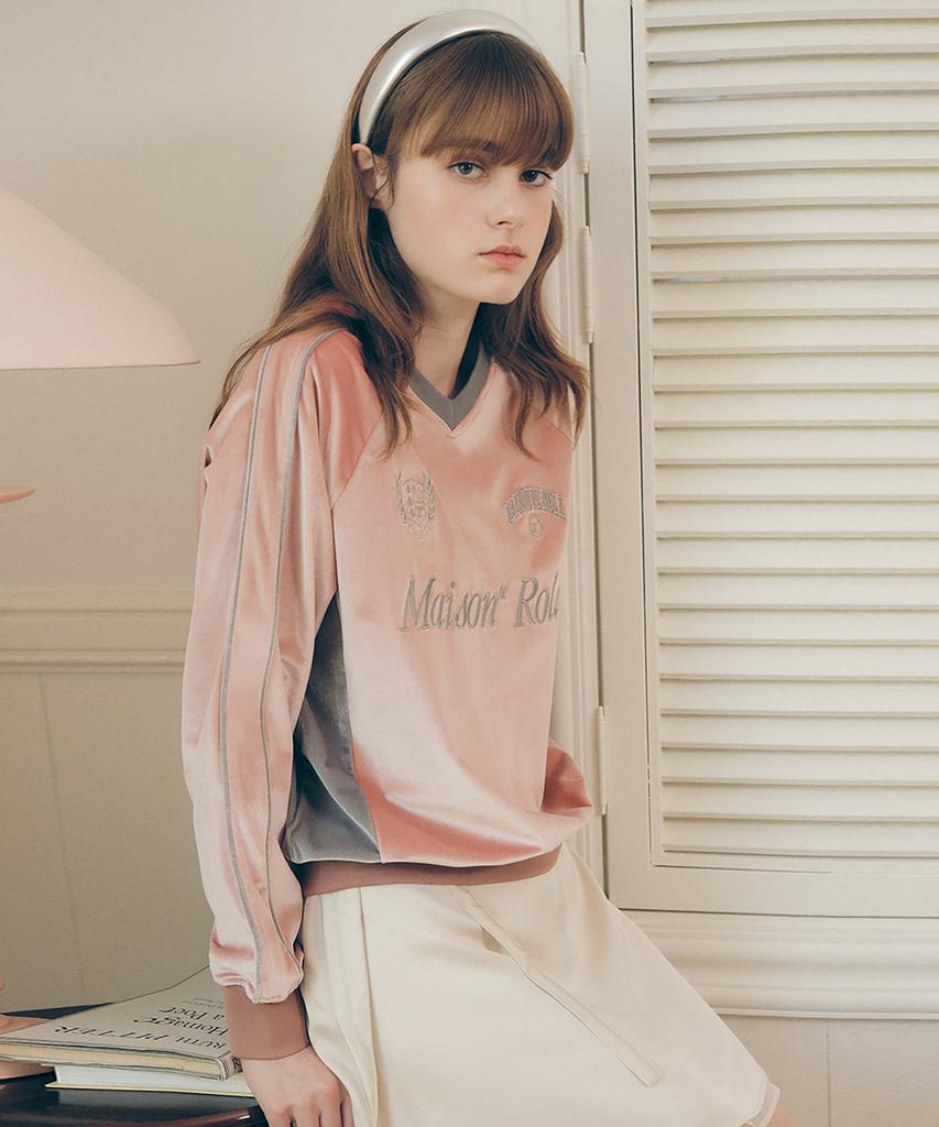 ROLAROLA Sporty Long Sleeve Sweatshirts Pink