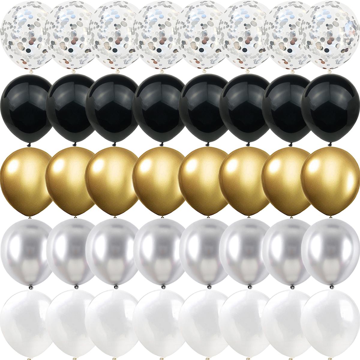 

Золотые, черные, белые конфетти, металлические латексные шары, рождественские, свадебные, новогодние, детские, вечерние, украшения, матовые шары 10inch