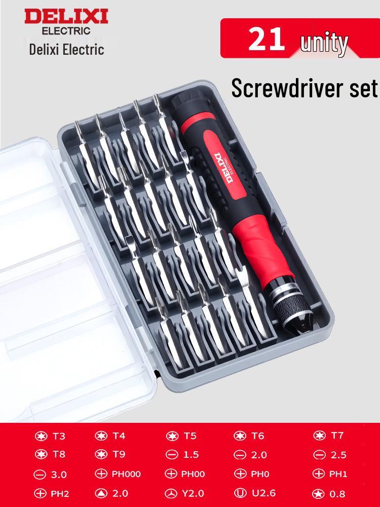 

Багатофункціональний набір викруток Delixi Electric для електроніки та видалення пилу