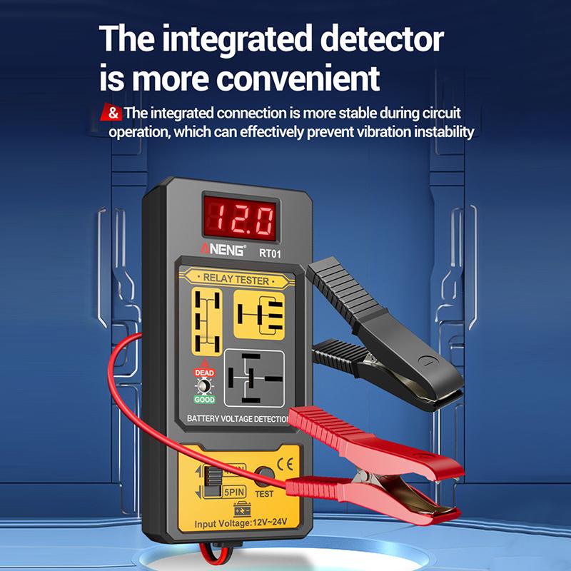 Rt01 Universal Car Relay Tester Voltage Tester 11-25V Ar Battery Automotive Led Indicator Light Relay Diagnostic Checker