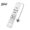 Creative Cat Bookmark Cute Bookmark Funny Metal Page Marker with Stainless Steel Quotes