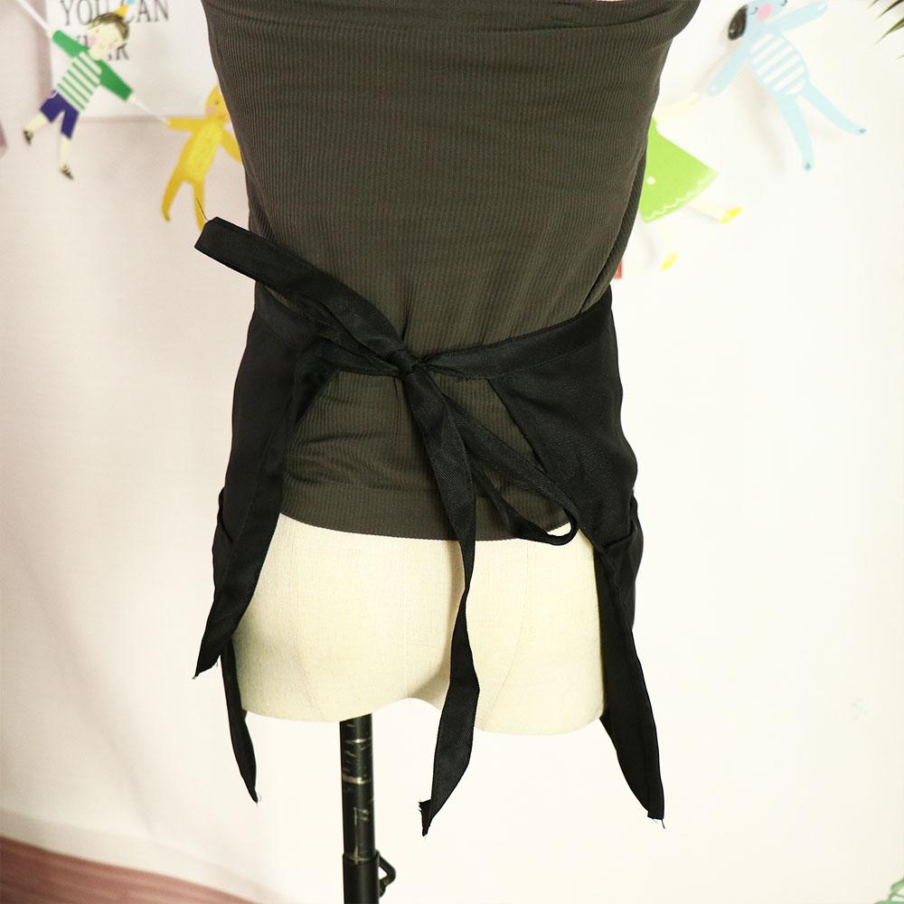 Polyester Half Apron Waterproof Server Apron Sleeveless Apron Waist Apron  Restaurant