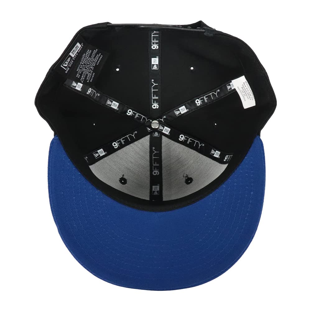 New Era Cap Solid Color Unisex Snapback 9FIFTY NE400 Two Tone Black Royal