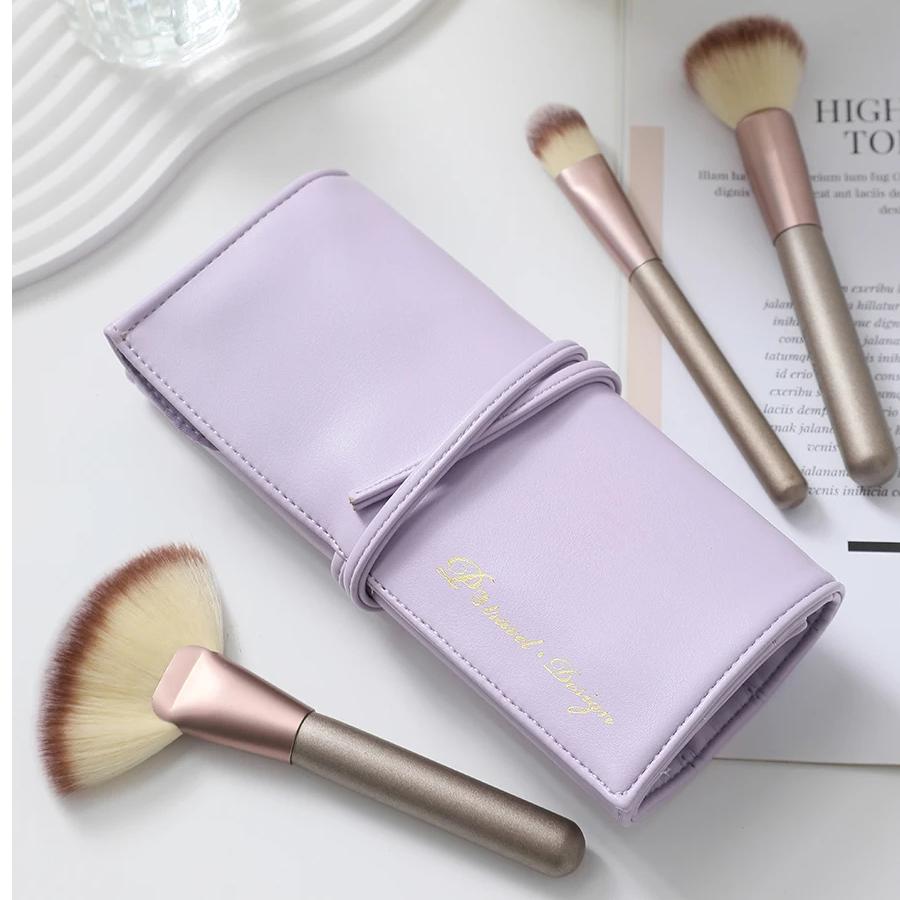

Дорожный чехол для кистей для макияжа, роскошный складной чехол, сумка-органайзер, сумка для кистей, портативная сумка-карандаш для контура бровей, сумка для макияжа CHINA