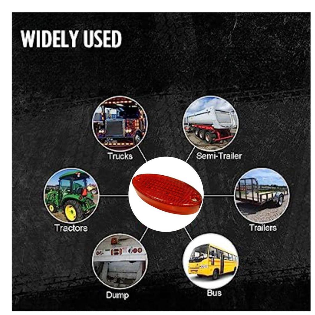 Front Raised Cab Roof Marker Light 18PCS 12V Red Clearance Chicken Lights for Freightliner Cascadia Trucks Trailers – Universal Fit