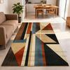 Modern Abstraction Carpet Geometric Living Room Izable Non-slip Rug Light Luxury Bedroom Study Washable Floor Mat Lounge