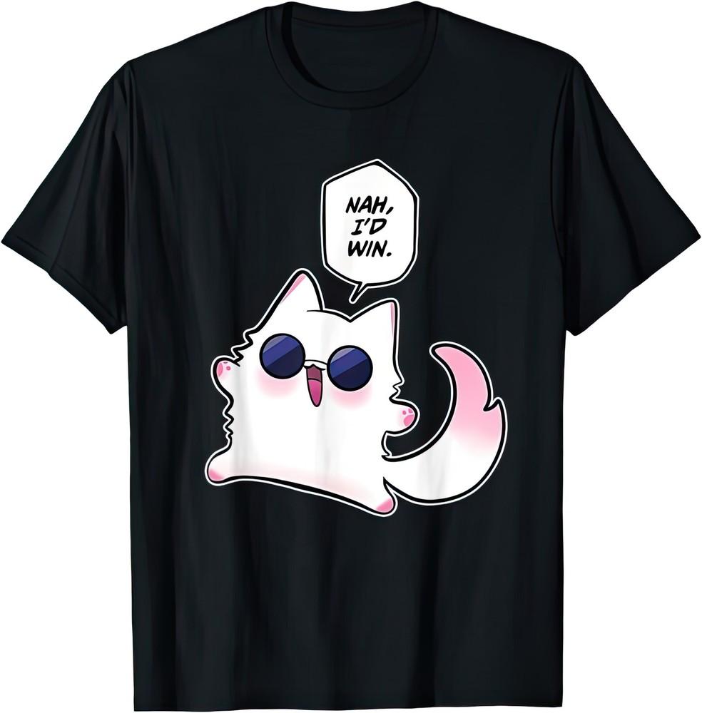 Nah I d Win Gojo Cat Anime Meme Humor Funny T-Shirt S