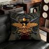 Retro Spqr Roman Empire Pillow Case Antidustmite Pillowcase Invisible zipper silky short plush Sofa cushion cover