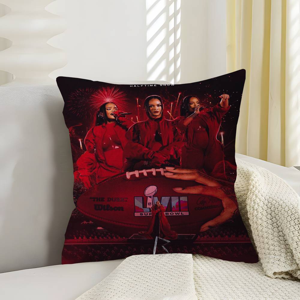 Singer R-Rihanna Cushion Cover Car Throw Pillow Case For Sofa Car Christmas Gift 40X40Cm 45X45Cm