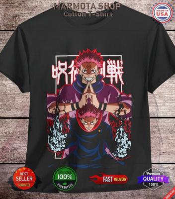 Sukuna Ryomen Jujutsu Kaisen T-Shirt Itadori Gojo Anime Japanese Tee Shirt JJK