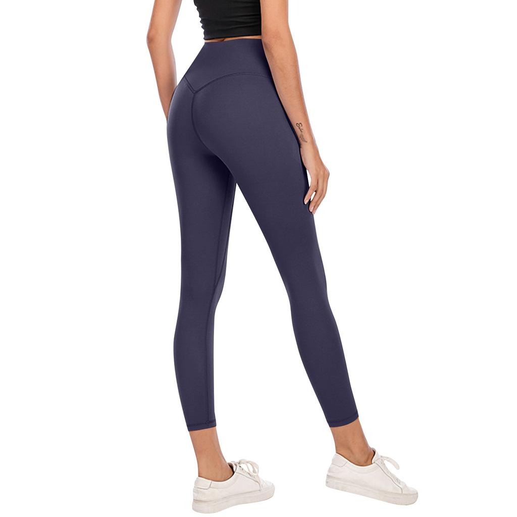 Yoga-Kleidung, pfirsichfarbene, hüfthebende Sportbekleidung, Fitnesshose, keine peinlichen Linien, hautfarbene, hohe Taille, enge Yogahose