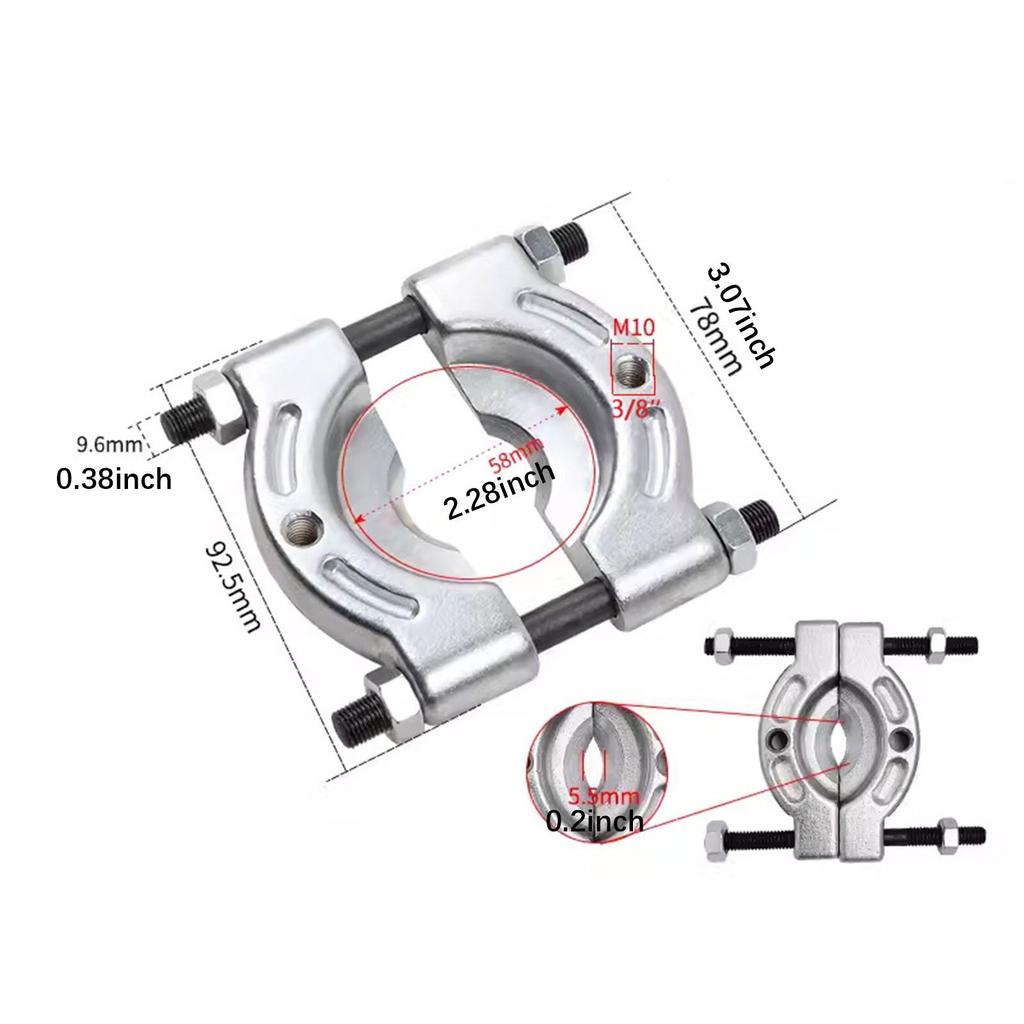 Adjustable Bearing Separator with Threaded Holes for Automotive Use Alloy Steel Remover