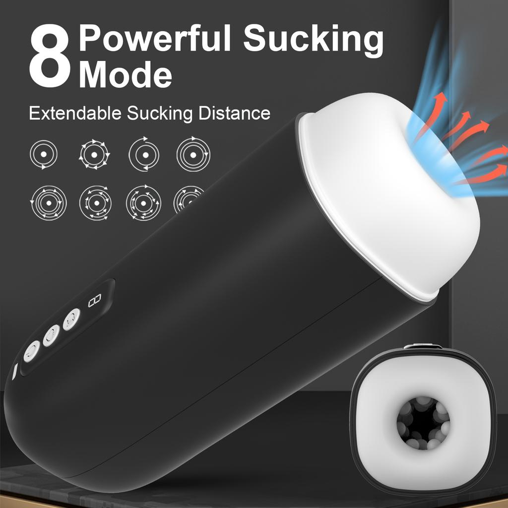 Tazza aereo succhiante automatica display 8 frequenze masturbatore pene masturbazione vibrante maschile tazza giocattolo sessuale maschile giocattoli sessuali per adulti