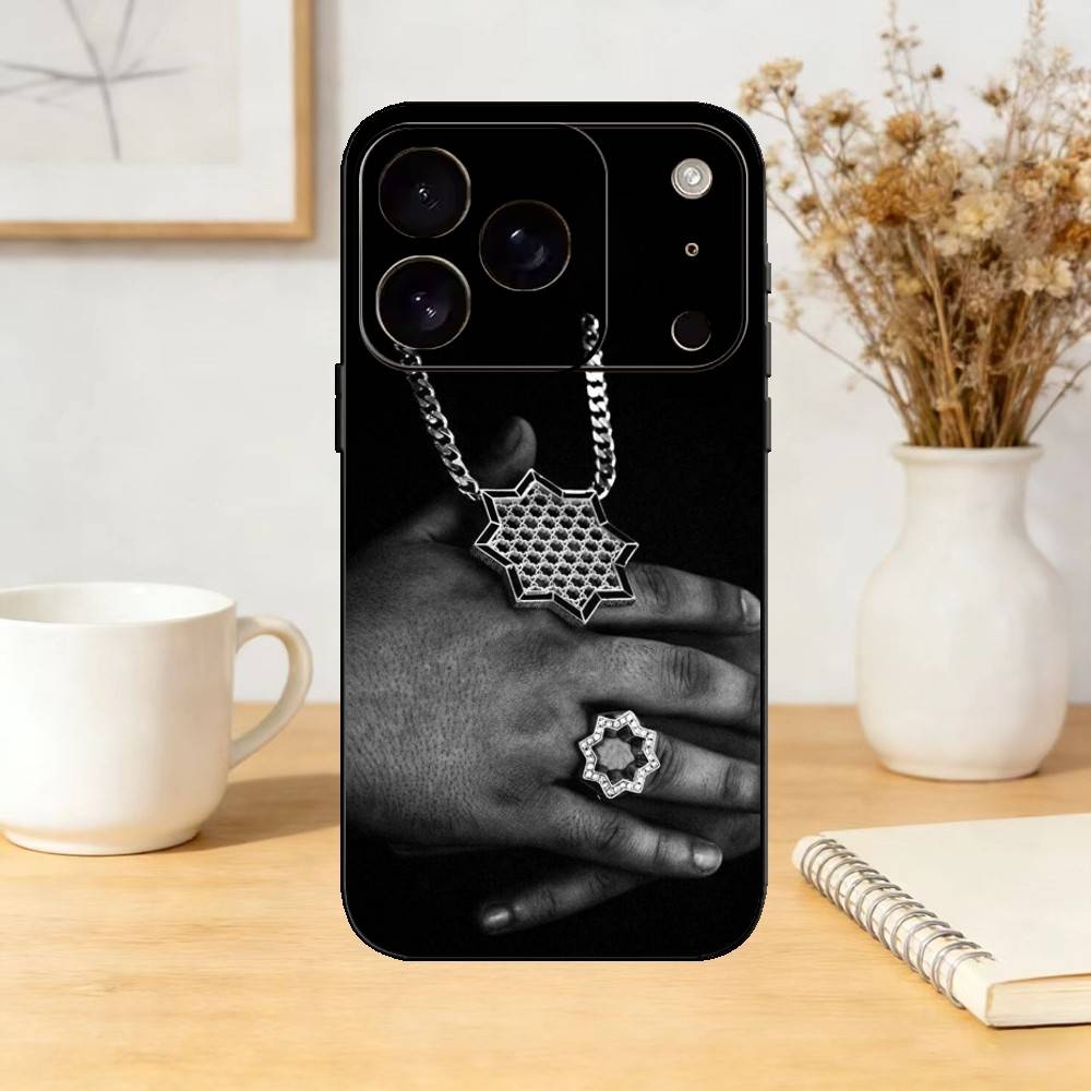D-Dellafuente FC Phone Case For iPhone 17,16,15,14,13,12,11 Plus,Pro Max,SE4Soft Silicone Black Cover