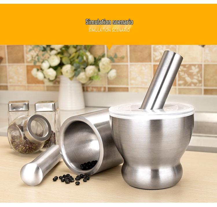 304 Stainless Steel Garlic Masher, Mincer, Peeler, and Spice Grinder