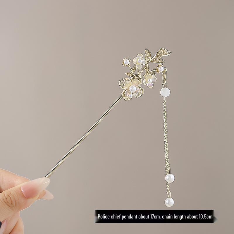 Vintage Chinese Style Hairpin for Updos - Elegant Retro Hair Stick with Tassel for Qipao