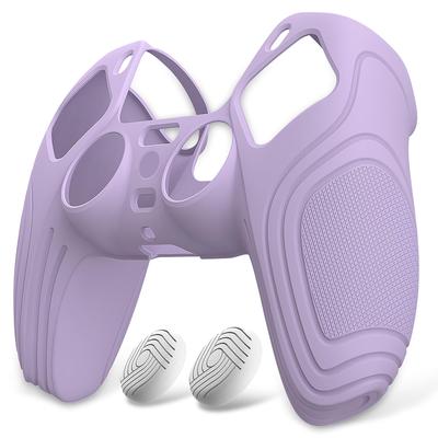 eXtremeRate PlayVital PS5 Controller Silicone Controller Ergonomic Soft Rubber Protective Case with Thumbstick Caps for PlayStation 5 Wireless