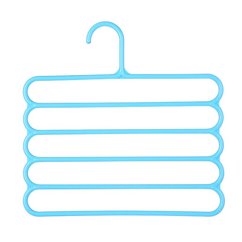 Multi Layer Pants Hanger Non-slip Space Saving Wardrobe Organizer for Student Dorm Household Storage