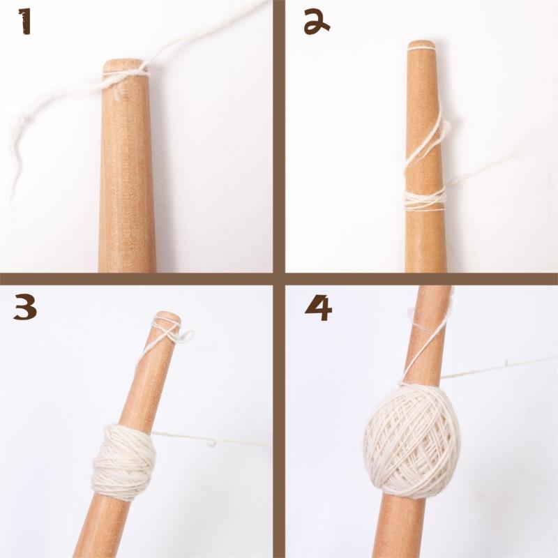 Filatoio a Goccia a Forma di Fiore Strumento per Filatura a Mano con Bastoncino Avvolgitore Strumento Pratico per Filo Materiali per Artigianato per Cucito
