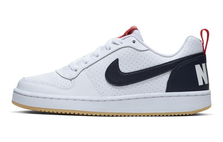 Nike Court Borough Low White Obsidian Gum GS 839985-105 38.5
