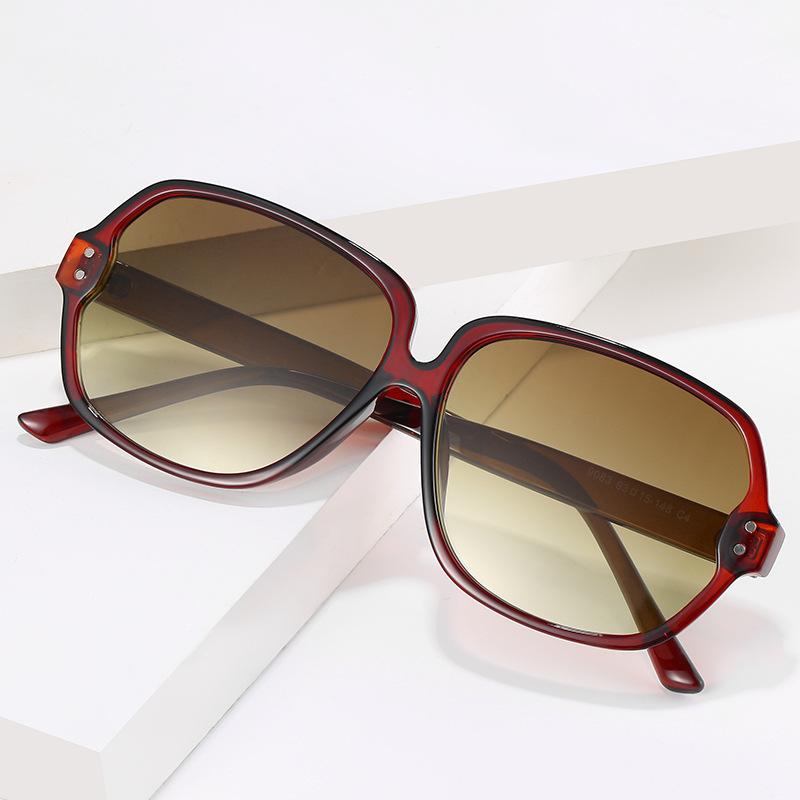 2020 Sunglasses, Personalized Rice Nail Versatile Glasses, Square Black Sunglasses For Women