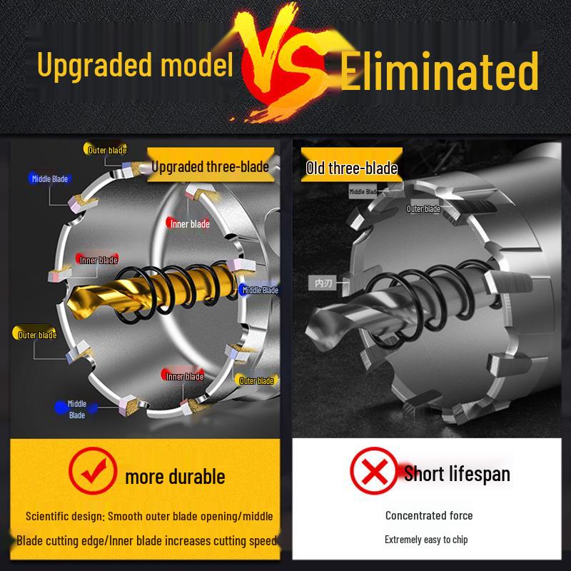 Stainless Steel Alloy Drill Bit for Wood & Metal Hole Expansion