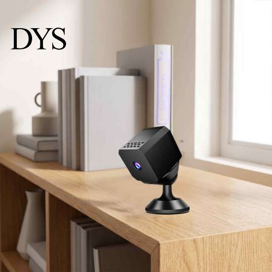 Portable Security Camera for Travel Mini WiFi Camera, 1080P Small Equipped with Night Vision & Wireless Home Smart Motion Tracking, Monitoring Device