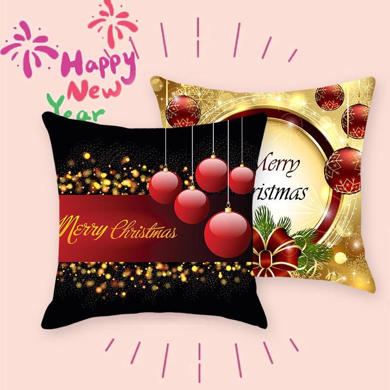 Christmas Festival Cushion Cover - Stylish Pillowcase for Bedroom, Living Room, or Sofa Decoration
