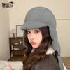 Winter Versatile Hat Women's Windproof Ear Protection Show Face Small Pullover Hat Outdoor Cycling Skiing Cold and Warm