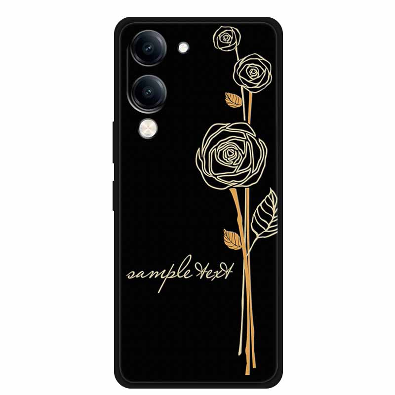 For Vivo Y29S Y29T Y19s GT 3D Cover Soft TPU Silicone Phone Case Funda Y 29S 29T 19s GT 5G Embossed Flower Blossoms Relief Para