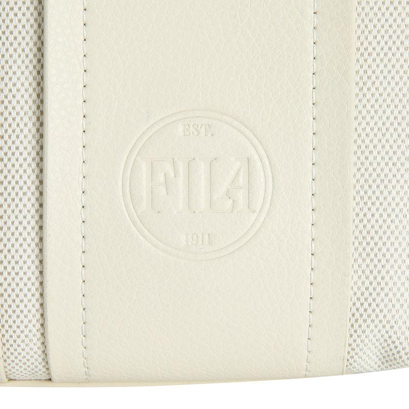 Fila Heritage Fashion Classic Simple Retro Commuter Versatile Texture Fabric PU Crossbody Bag Tote Bag Regular Women Bags Dove-Gray F13W628169FGY