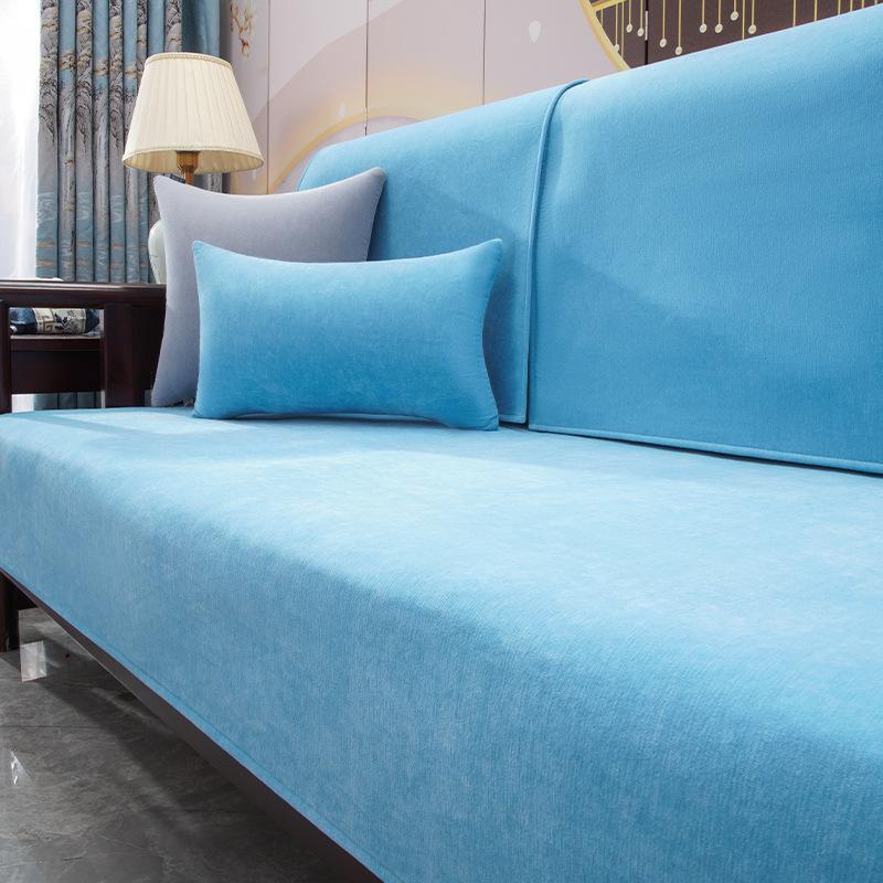 

Подушка для дивана, универсальная новая деревянная подушка для дивана в китайском стиле, Нескользящий чехол, чехол из синели и палисандра, ткань 70*70cm