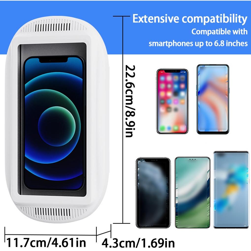 Waterproof Shower Holder Adjustable Rating Phone Waterproof Waterproof Phone Dual Sound Holes Phone Holder Anti-Fog