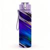 1PC Purple Blue Speed Motion Streak Print 750ml Color Plastic Sports Water Bottle Leakproof Flip Straw Lid Suitable for Sports Office Home Use