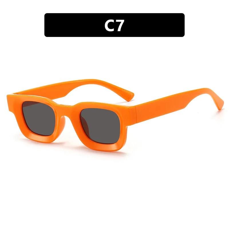 Fashion Hip Hop Punk Sunglasses Retro Small Frame Concave UV400 Protective Eyewear for Men Women Outdoor Travel