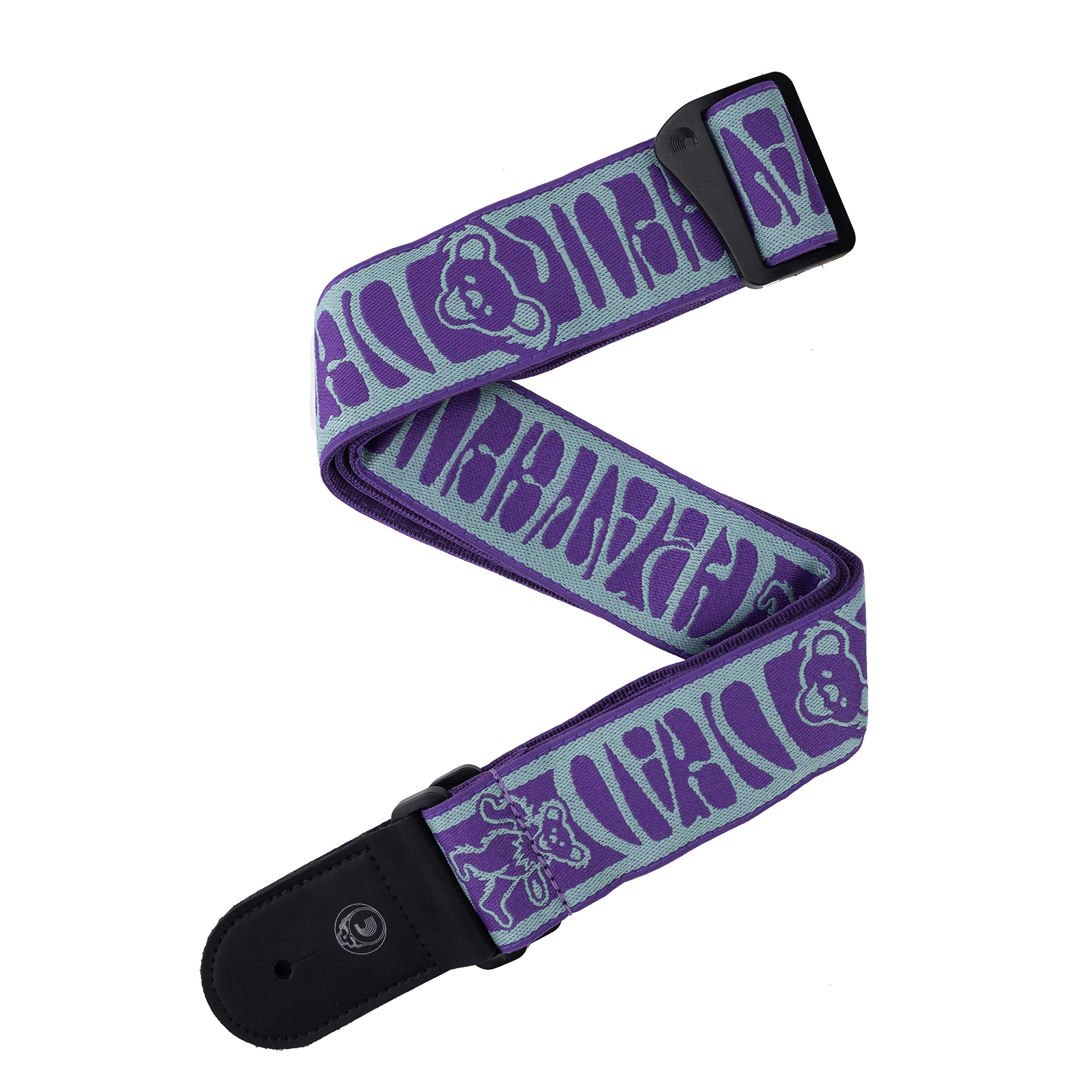 

Ремень для гитары Grateful Dead Woven Strap 50GD03 D Addario (Танцующие медведи) Бирюзовый/Фиолетовый []