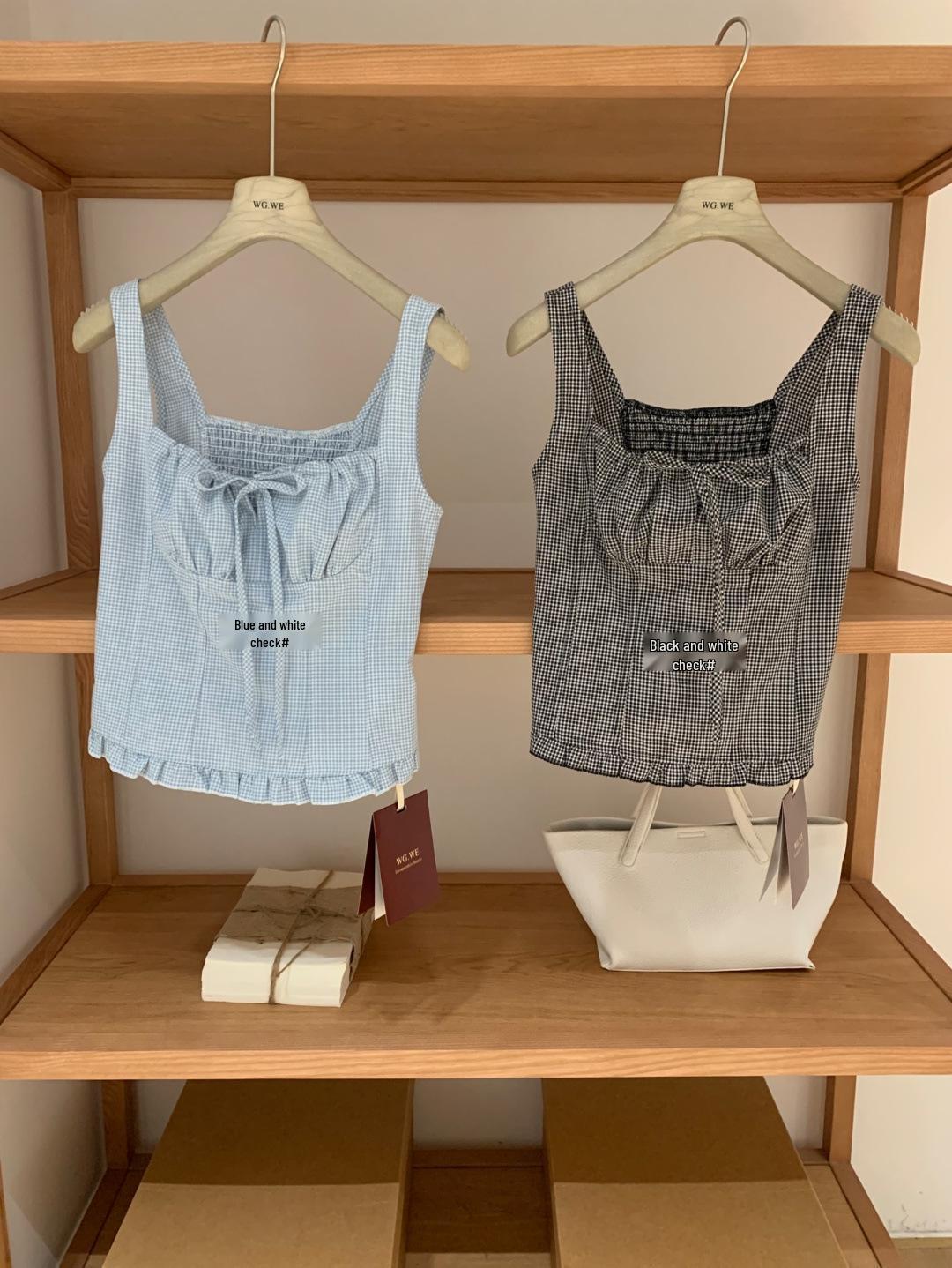 Women s Spring-Summer Bow Tie Lace Camisole Top - Trendy New Style Medium