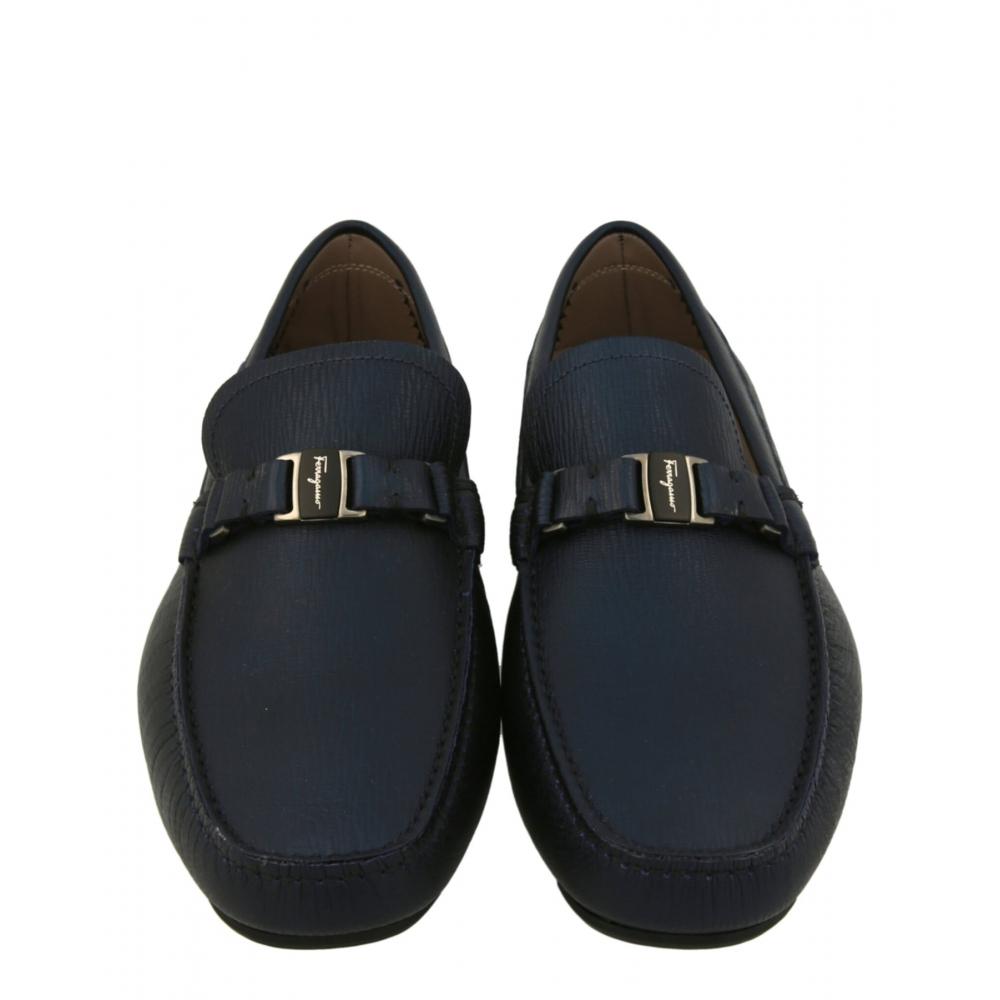 Salvatore Ferragamo Amer Logo Drivers Navy