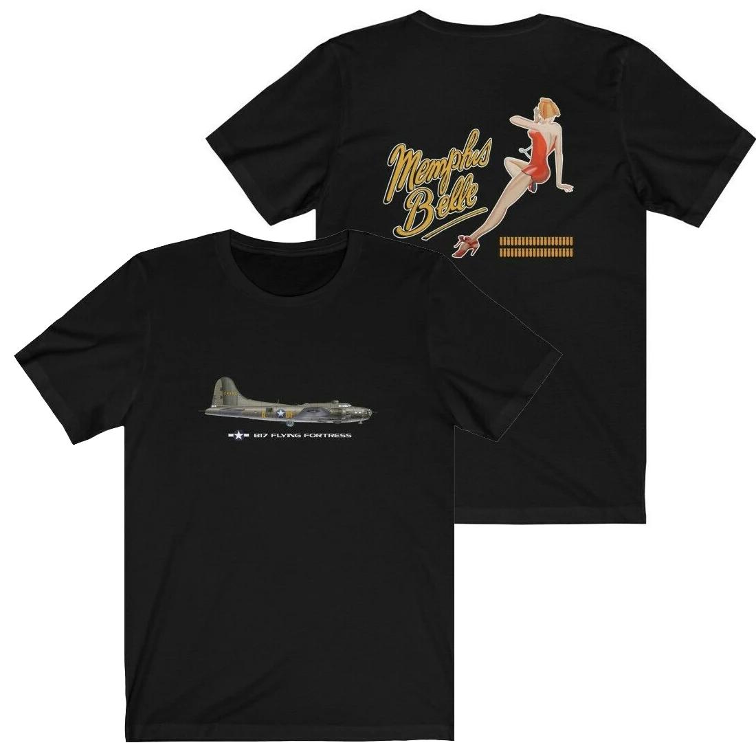 

Футболка мужская повседневная с принтом бомбардировщика B-17 Flying Fortress Мемфисская красавица ВВС США времен Второй мировой войны, 100% хлопок, с круглым вырезом, короткий рукав, размеры S-3XL S