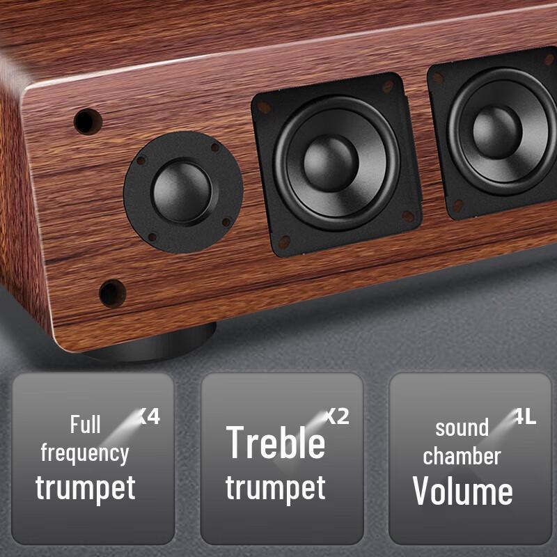 SANSUI DV-91D 2.1 Channel Wooden Soundbar Home KTV & Theater System